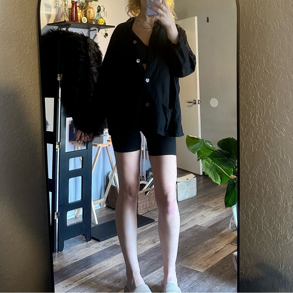 Black Silk Top